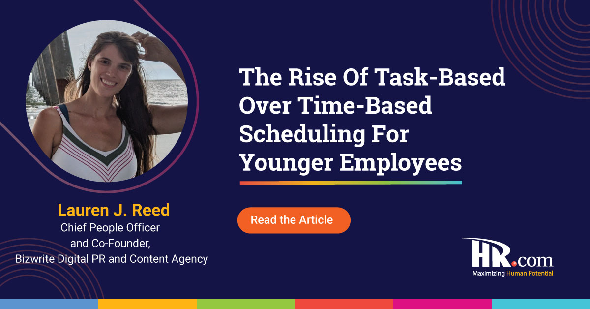 Woman business owner featured for writing article in HR Magazine on employee scheduling and employee productivity for our digital PR and content agency