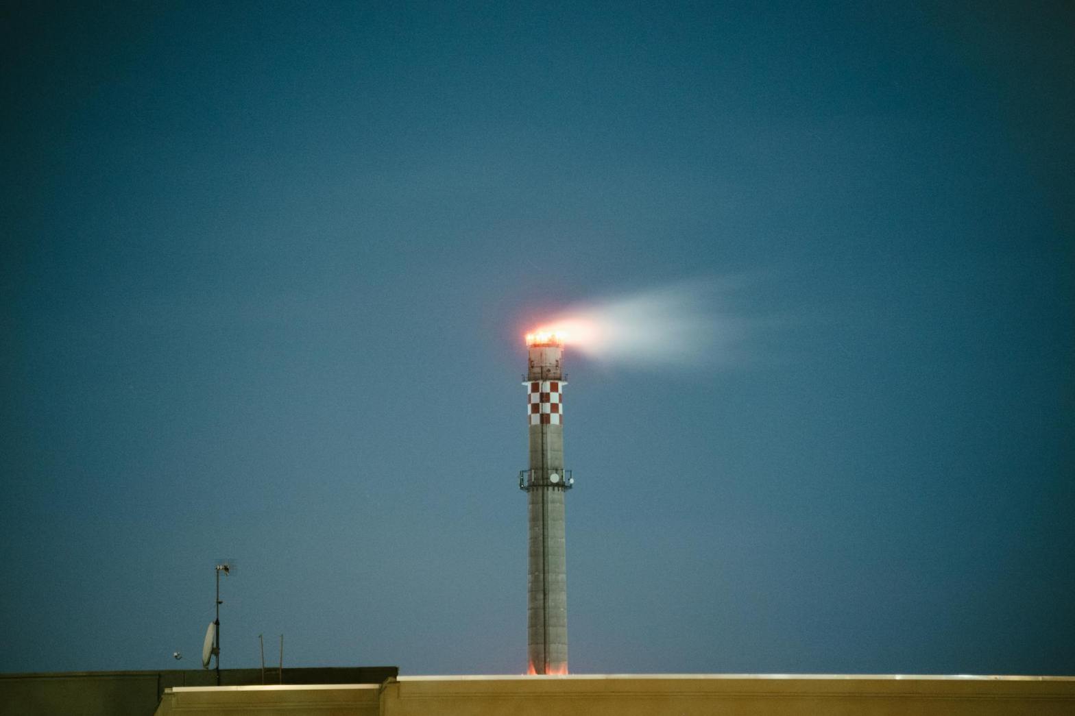 fire coming out of an industrial chimney for a summary of Jess Henley's article in Shale Magazine