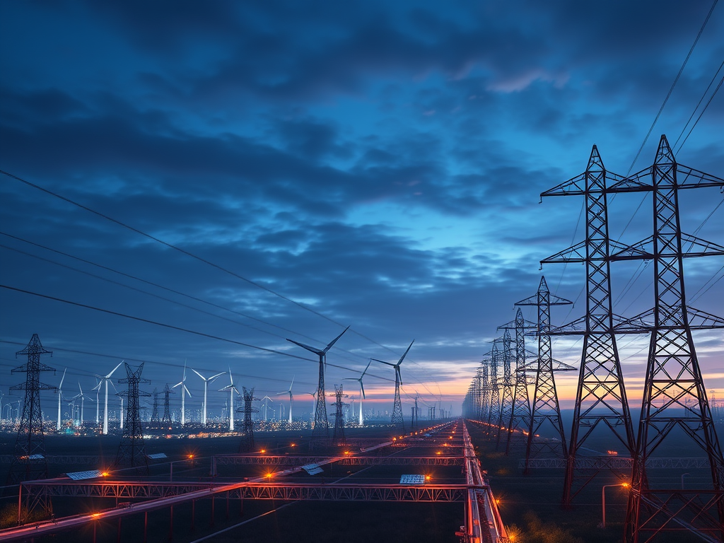 picture of powergrid at sunrise with cloudy sky for a post on cybersecurity placement in shale magazine