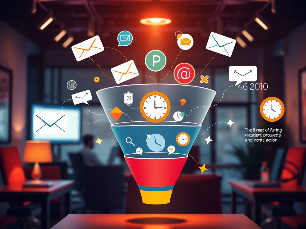 sales funnel graphic for a post about how to move prospects through the sales funnel with examples