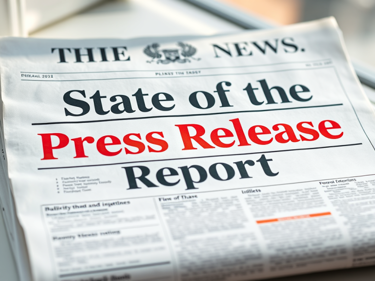 close up of a newspaper for a blog post on press releases in 2025 and how our digital pr firm for press releases helps businesses like law firms and other professional services distribute press releases for max impact